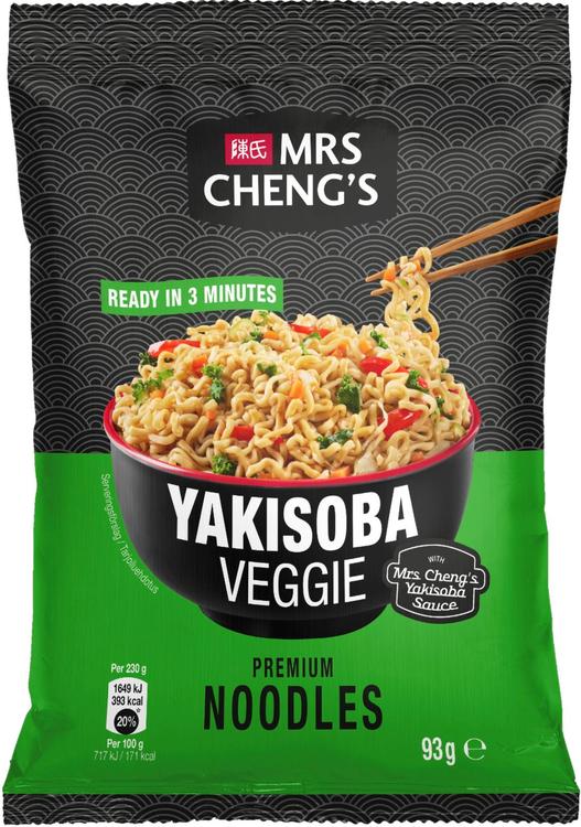Mrs Cheng’s Yakisoba nuudeli kasvis 93g