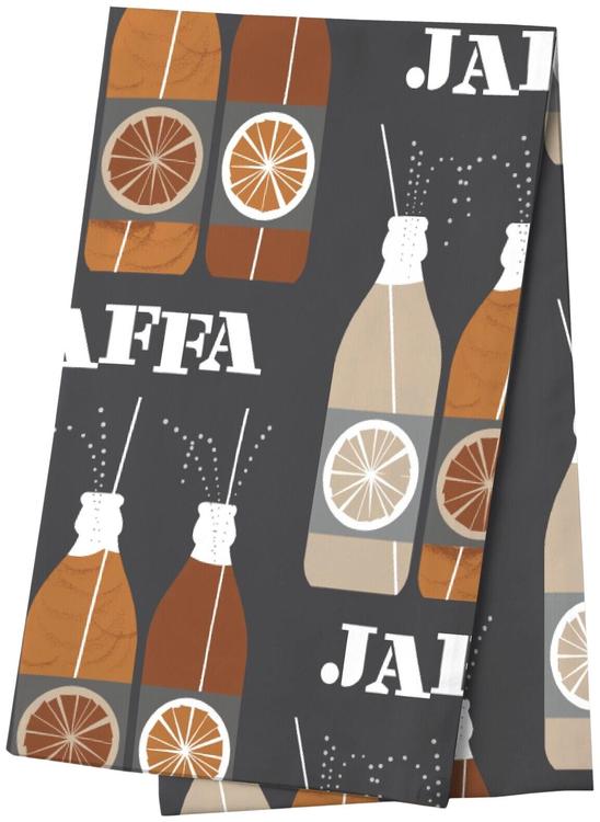 Vallila kaitaliina Jaffa 40x150 cm greyorange