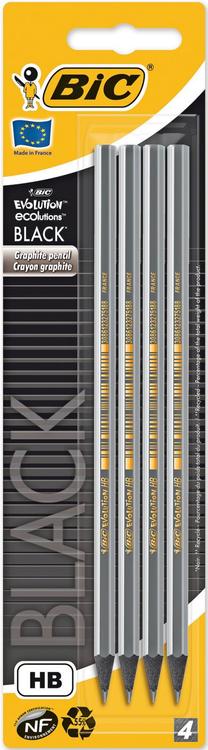 BIC Evolution Black lyijykynä 4kpl