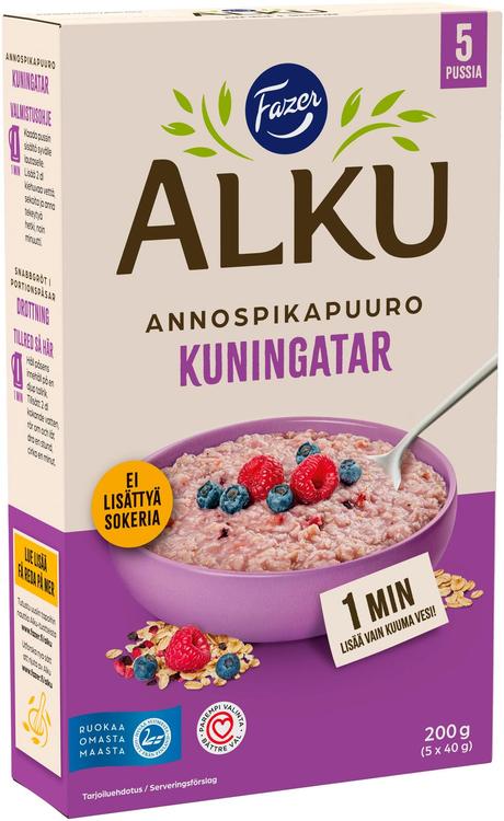 Fazer Alku Kuningatar annospikapuuro 200 g (5 x 40 g)