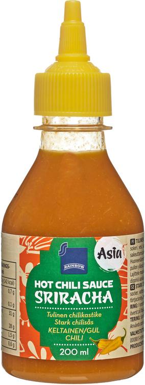 Rainbow 200ml sriracha tulinen chilikastike