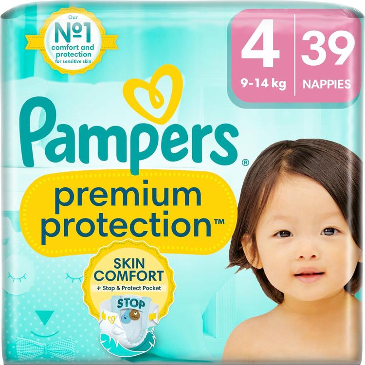 Pampers Premium Protection S4 9-14kg 39kpl vaippa