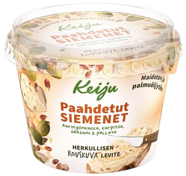 Keiju paahdetut siemenet rypsiöljy-kasvirasvalevite 50% 180g