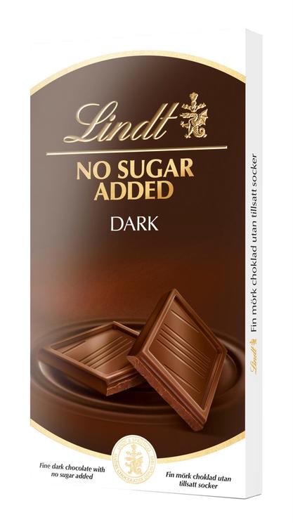 Lindt No Added Sugar tumma suklaalevy 100g