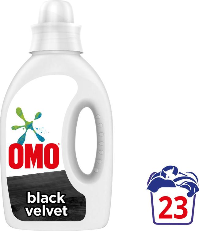 Omo Black Velvet Nestemäinen pyykinpesuaine Tummille vaatteille 920 ml 23 pesua