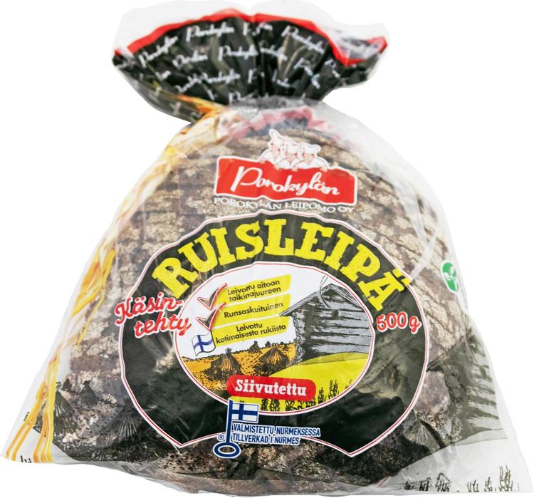 Porokylän Ruisleipä 500 g siivutettu