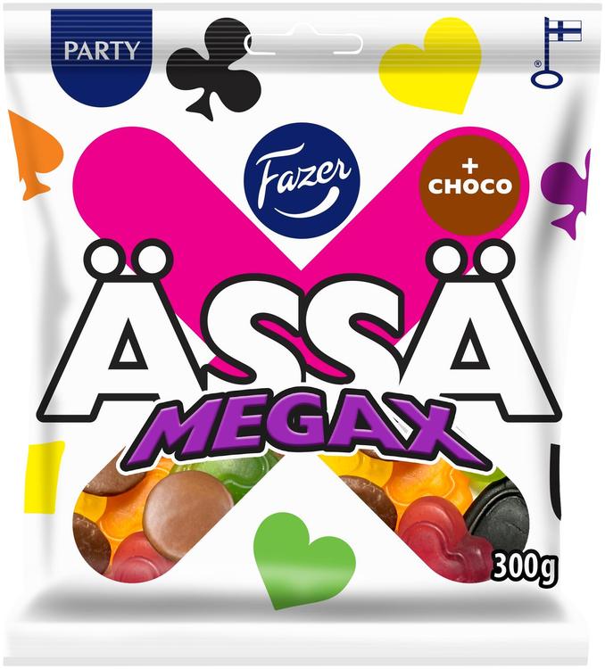 Fazer Ässä Megax +choco karkkipussi 300g