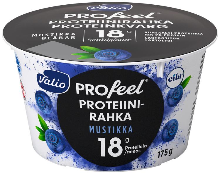 Valio PROfeel® proteiinirahka 175 g mustikka laktoositon