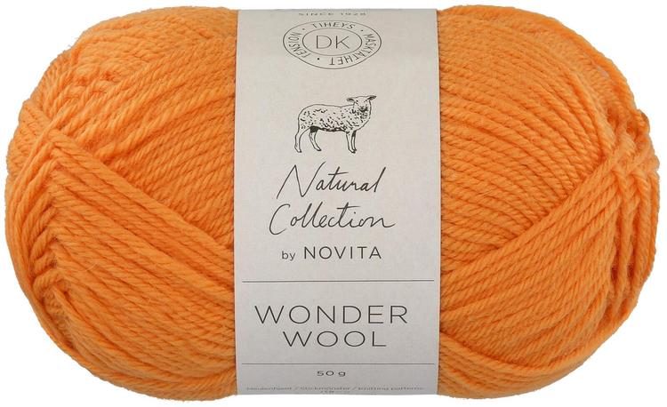 Novita lanka Wonder Wool DK 50 g appelsiini 017