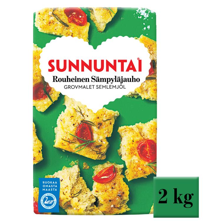 Sunnuntai 2kg rouheinen sämpyläjauho