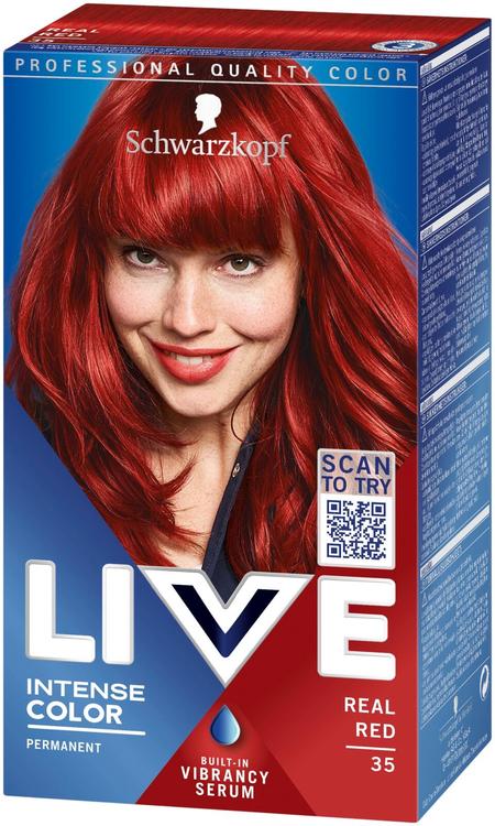 Schwarzkopf LIVE 35 Real Red hiusväri