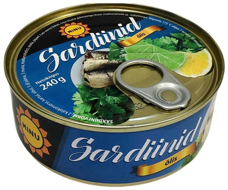 Atlandi sardiinid õlis 240 g