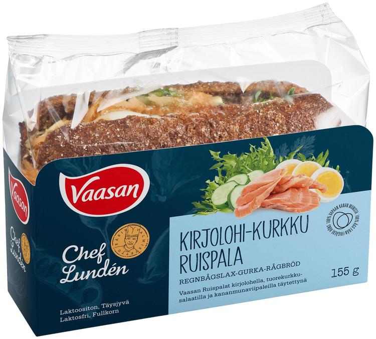 Chef Lundén Vaasan Kirjolohi-kurkku Ruispala 155g