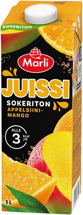 Marli Juissi sokeriton Appelsiini-mangomehujuoma 1 L