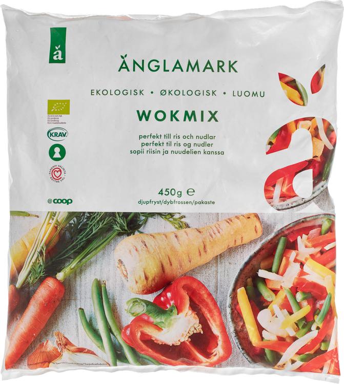 Änglamark Wok Mix vihannessekoitus luomu pakaste 450 g