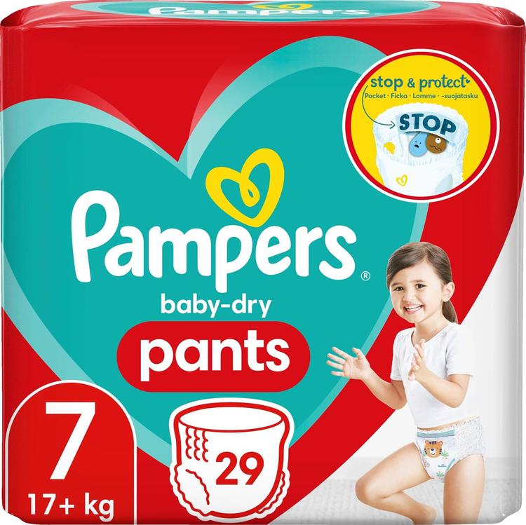 Pampers 29kpl Baby Dry Pants S7 17+ kg housuvaippa