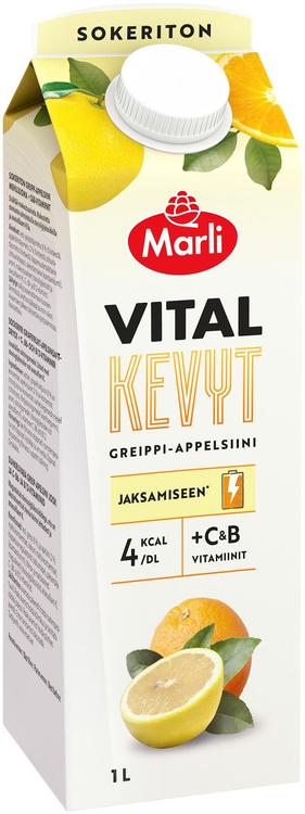 Marli Vital Kevyt Greippi-appelsiini mehujuoma 1 L