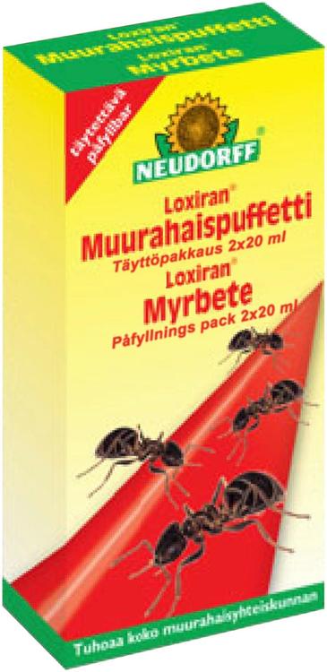 Loxiran Muurahaispuffetin täyttöpakkaus 2 x 20 ml