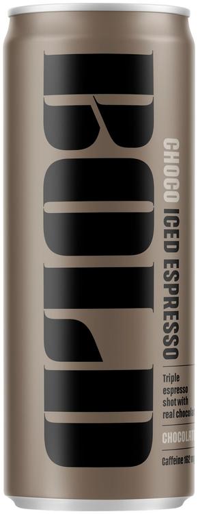 Bold Choco Iced Espresso kahvijuoma maidolla ja suklaajauheella 250ml