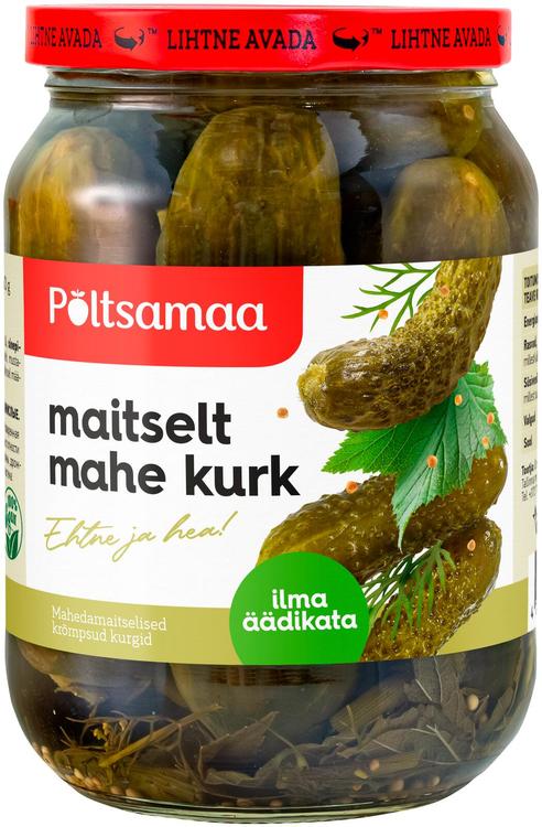 Põltsamaa maitselt mahe kurk 680/360 g