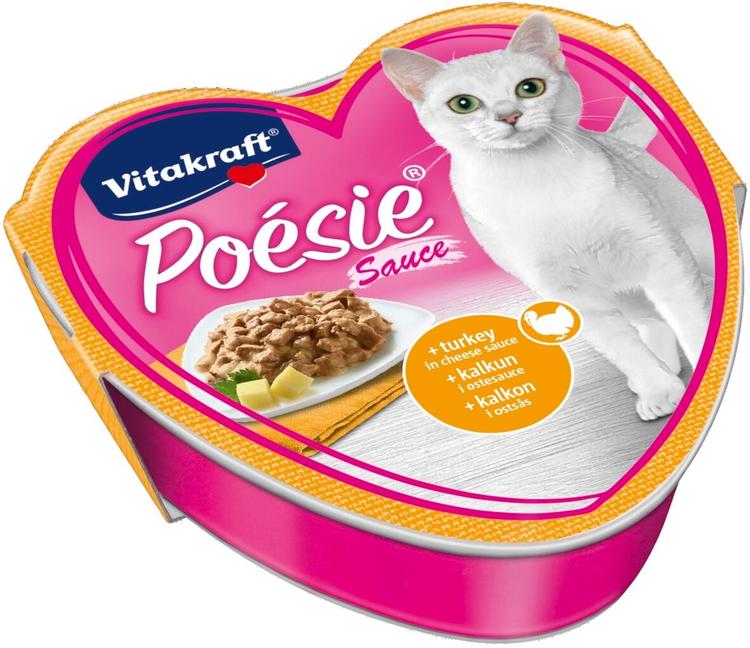 Vitakraft Poésie® Création Kissan märkäruoka, kalkkunaa juustokastikkeessa 85g