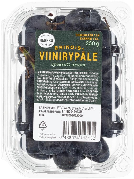 Herkku tumma siemenetön viinirypäle Candy Dreams 250g