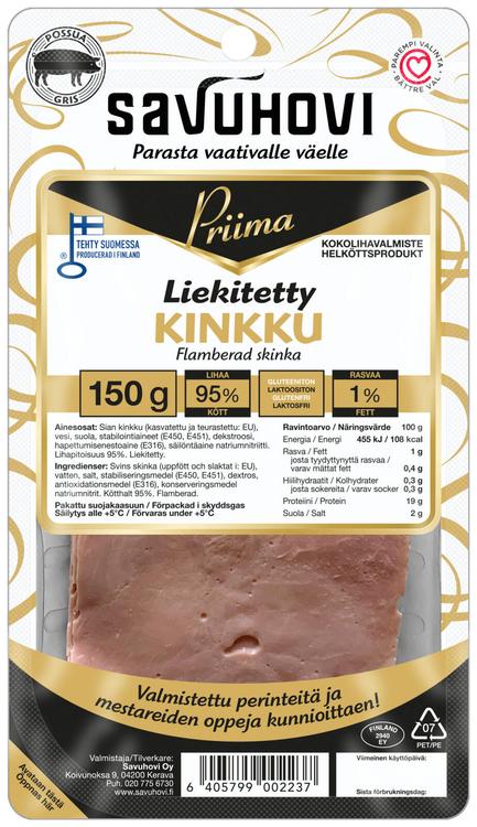 Savuhovi Priima Liekitetty kinkku 150g