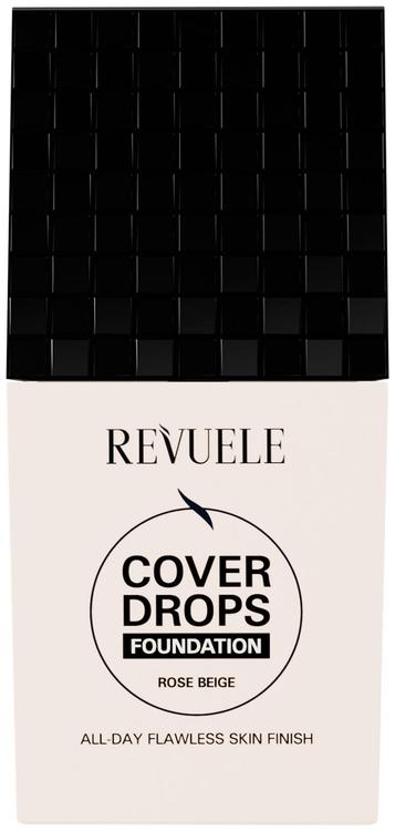 Revuele Cover Drops meikkivoide.Kevyt ja peittävät meikkivoide joka jättää ihon heleäksi.
