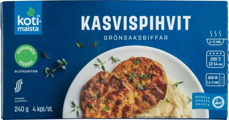 Kotimaista Kasvispihvit pakaste 240g