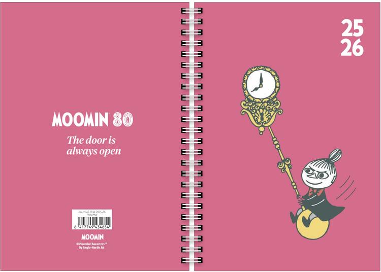 Muumi koulukalenteri 25-26 Muumi A5 Pikku Myy 18kk