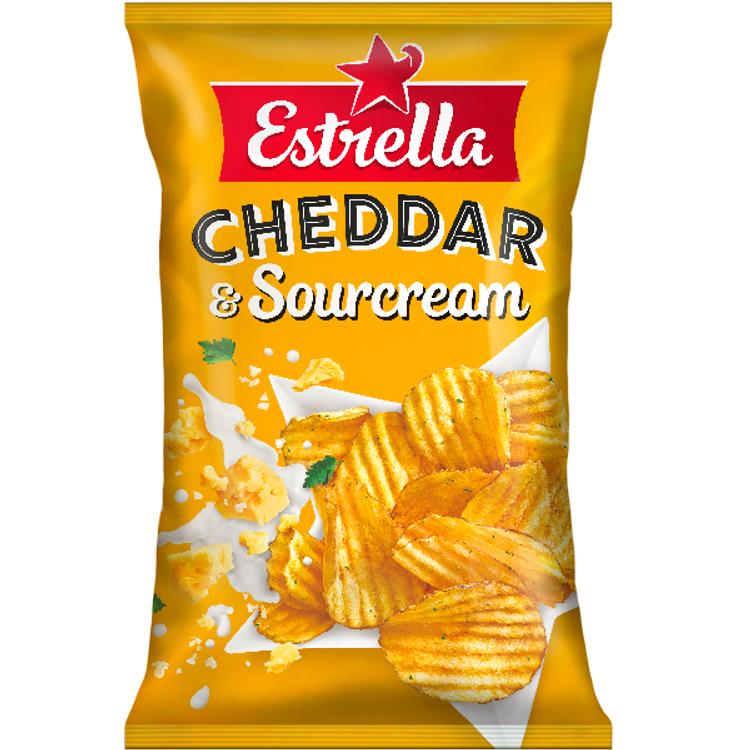 Estrella Cheddar & Sourcream Sipsi 275g