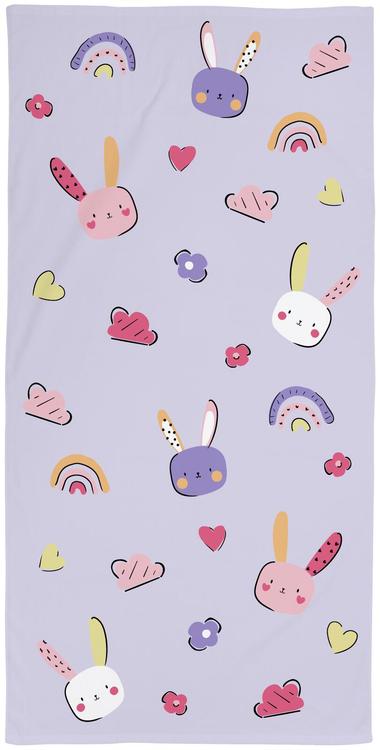 Ciraf lasten kylpypyyhe Bunny 70x140 cm liila