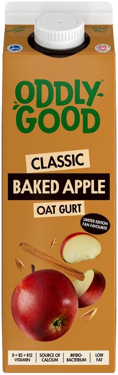 Oddlygood® kaurapohjainen gurtti 1 kg uuniomena gluteeniton
