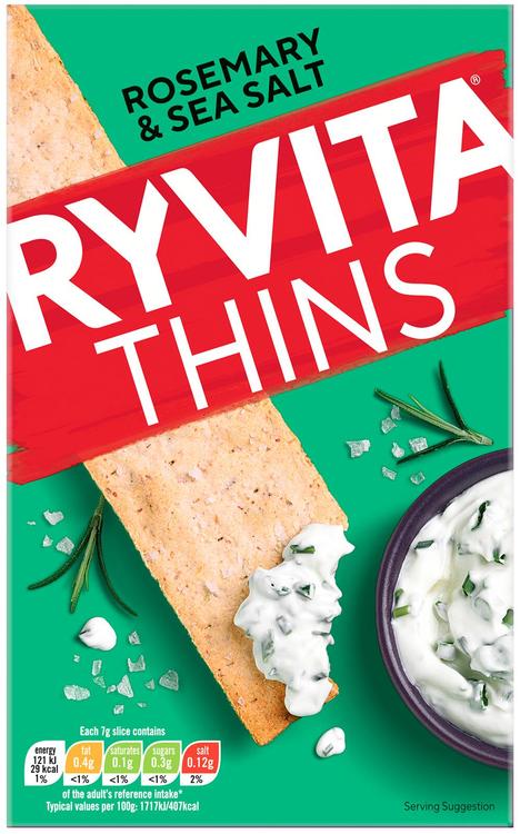 Ryvita Rosmariini & Merisuola ohut keksi 125g