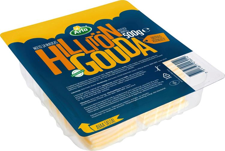 Arla Tolkuttomat Juustot Hillitön 500g Gouda viipale juusto