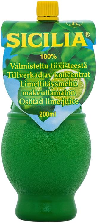 Sicilia Limettitäysmehu 200ml makeuttamaton