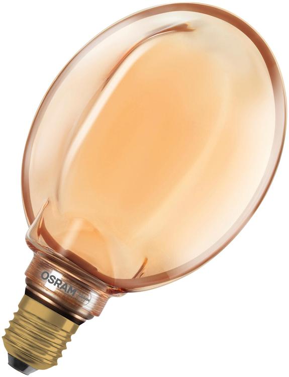 OSRAM LED-sisustuslamppu Vintage 1906 Globe 130mm 4W 220lm 1800K E27 O-filamentti kulta lasi
