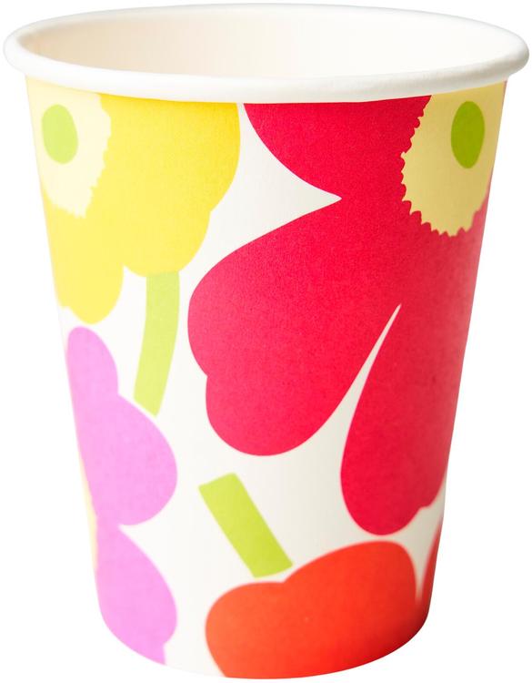 Kuumakuppi 250ml 20x20kpl Marimekko Mini unikko pinkkikeltainen FSC