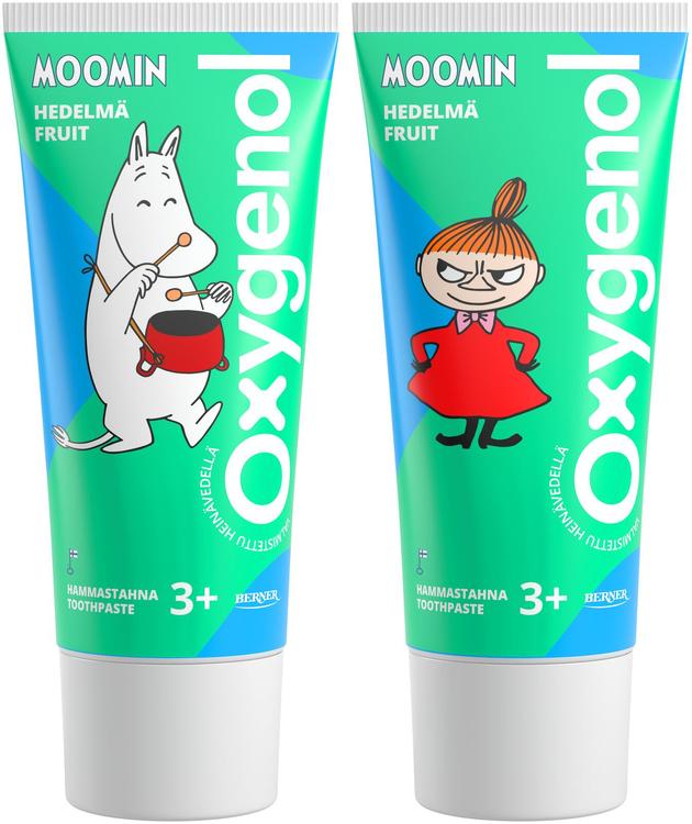 Oxygenol Moomin 50ml Hedelmä hammastahna 3+
