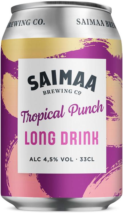 Saimaa Long Drink Tropical punch 4,5% 0,33l tölkki