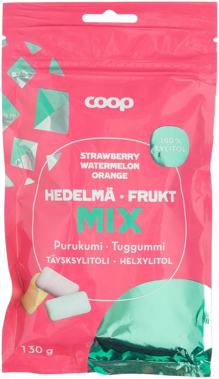 Coop täysksylitolipurukumi hedelmämix 130 g
