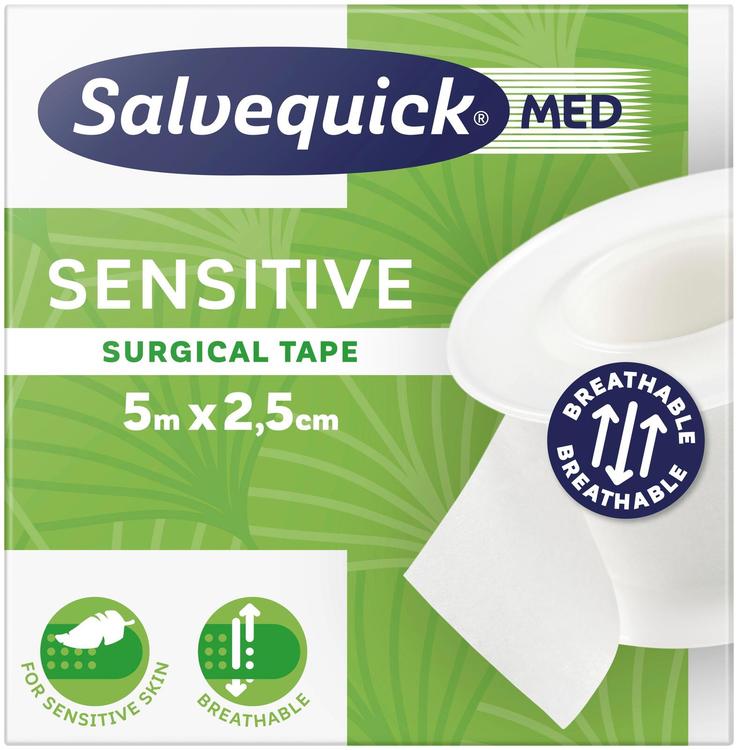 Salvequick MED Sensitive surgical tape kirurginen haavateippi 5mx2,5cm