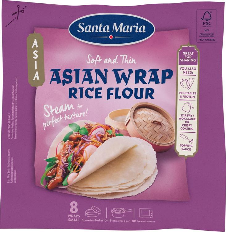 Santa Maria 230g Asian Wrap Rice Flour Small,Asian wrap riisijauho