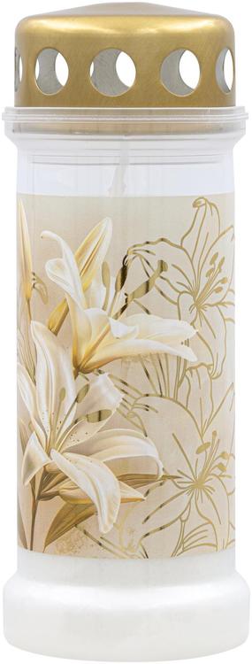 Bolsius - Grave light nr 6 + lid Lily - 70H